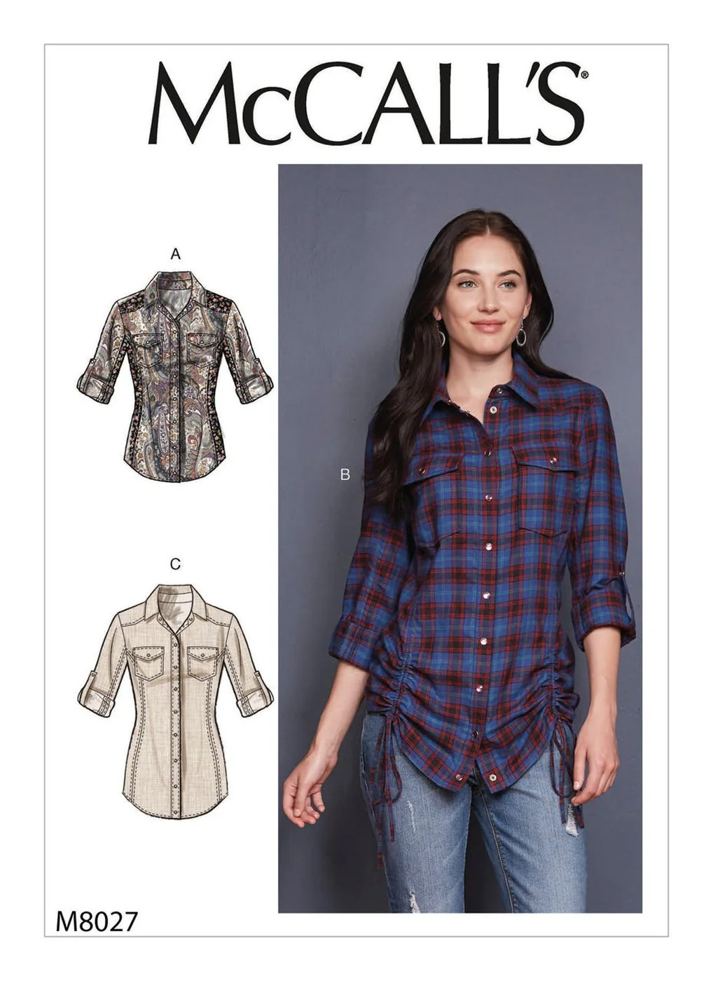 Patron chemises, haut et top pour femme, McCall's 8027 – Image 5