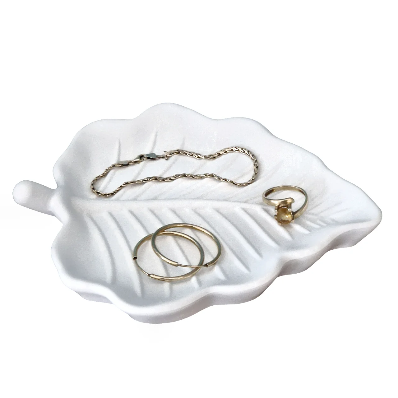 đ Vide-poche dĂ©coratif en forme de feuille â Artisanat & Ă©lĂ©gance naturelle â Image 3